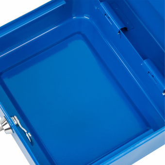 Ящик для денег, ценностей, документов, печатей, 90х160х200 мм, ключевой замок, синий, BRAUBERG, 291351 за 1&nbsp;023 ₽. Ящики для денег, ценностей, документов, печатей. Доставка по России. Без переплат!