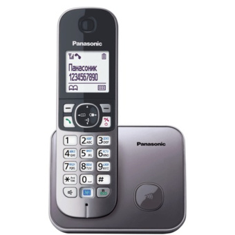 Радиотелефон PANASONIC KX-TG6811RUM, память 50 номеров, АОН, повтор, спикерфон, полифония, 10-100 м, серый за 7 524 ₽. Радиотелефоны. Доставка по России. Без переплат!