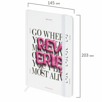 Блокнот с резинкой в клетку 96 л., А5 145х203 мм, твердая обложка, BRAUBERG, "Pink mood", 116323 за 243 ₽. Блокноты в книжном переплете. Доставка по России. Без переплат!