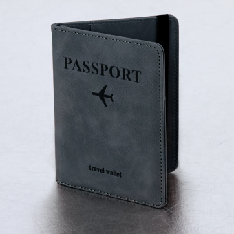 Обложка для паспорта и документов с защитой от считывания, 9 карманов, резинка, экокожа, темно-голубая, BRAUBERG, 238752 за 215 ₽. Обложки для паспорта. Доставка по России. Без переплат!