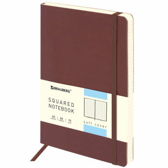Блокнот А5 (148x218 мм), BRAUBERG "Metropolis Ultra", под кожу, 80 л., резинка, клетка, коричневый, 111023 за 487 ₽. Бизнес-блокноты и бизнес-тетради. Доставка по России. Без переплат!