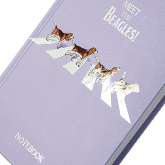 Блокнот А5 134х206 мм, 80 л., твердый, клетка, выборочный лак, STAFF, "Beagles", 114424 за 88 ₽. Блокноты в книжном переплете. Доставка по России. Без переплат!