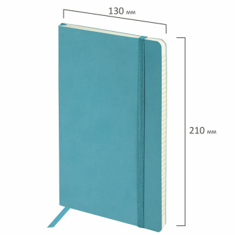 Блокнот А5 (130х210 мм), BRAUBERG ULTRA, под кожу, 80 г/м2, 96 л., клетка, бирюзовый, 113009 за 255 ₽. Бизнес-блокноты и бизнес-тетради. Доставка по России. Без переплат!