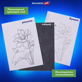 Бумага копировальная (копирка) черная А4, 50 листов, BRAUBERG ART "CLASSIC", 112404 за 150 ₽. Бумага копировальная (копирка). Доставка по России. Без переплат!