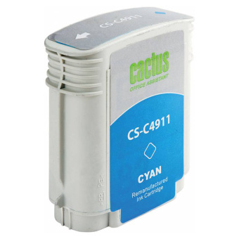 Картридж струйный CACTUS (CS-C4911) для плоттеров HP DesignJet 500/510/800, голубой за 536 ₽. Картриджи для плоттеров. Доставка по России. Без переплат!