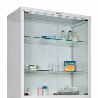 Шкаф медицинский 2-створчатый HILFE "МД 2 1780/SG" 1850х800х400 мм, стекло, белый, S26199205509 за 31&nbsp;074 ₽. Шкафы медицинские. Доставка по России. Без переплат!