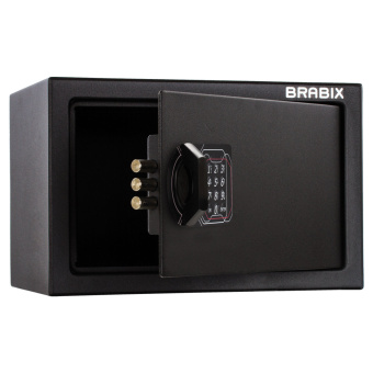 Сейф мебельный BRABIX "SF-200EL", 200х310х200 мм, электронный замок, черный, 291145, S103BR211214 за 6&nbsp;320 ₽. Сейфы мебельные, офисные. Доставка по России. Без переплат!