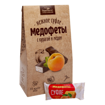 Конфеты-суфле "Медофеты" в шоколадной глазури, с курагой и медом, 150 г, БЕРЕСТОВ А.С., УТ-00031661 за 336 ₽. Конфеты в коробках. Доставка по России. Без переплат!