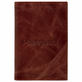 Обложка для паспорта натуральная кожа пулап, "Passport", кожаные карманы, коричневая, BRAUBERG, 238197 за 355 ₽. Обложки для паспорта. Доставка по России. Без переплат!