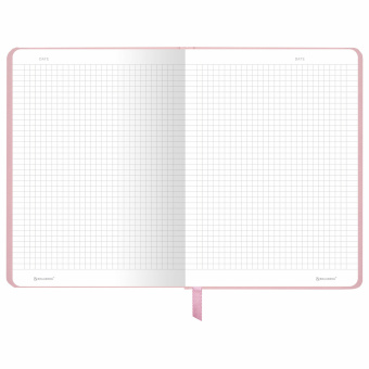 Блокнот с резинкой в клетку 96 л., А5 145х203 мм, твердая обложка, BRAUBERG, "Minimal", розовый, 116319 за 243 ₽. Блокноты в книжном переплете. Доставка по России. Без переплат!