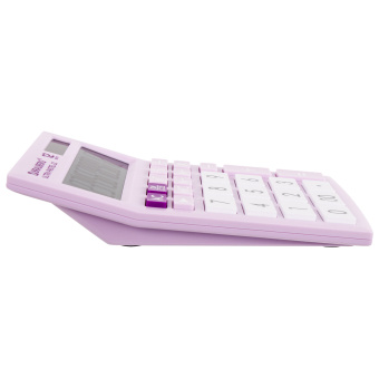 Калькулятор настольный BRAUBERG ULTRA PASTEL-12-PR (192x143 мм), 12 разрядов, двойное питание, СИРЕНЕВЫЙ, 250505 за 884 ₽. Калькуляторы настольные. Доставка по России. Без переплат!