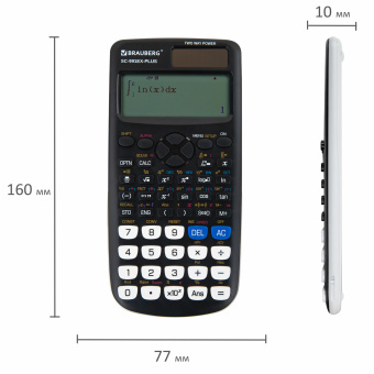 Калькулятор инженерный BRAUBERG SC-991EX-Plus (165х84 мм), 552 функции,10+2 разрядов, двойное питание, 271726 за 1 728 ₽. Калькуляторы инженерные. Доставка по России. Без переплат!