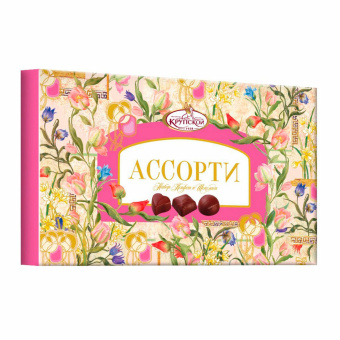 Набор конфет "Ассорти" ФАБРИКА ИМ. КРУПСКОЙ, 249 г за 661 ₽. Конфеты в коробках. Доставка по России. Без переплат!