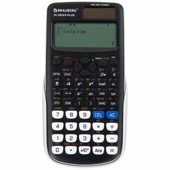 Калькулятор инженерный BRAUBERG SC-991EX-Plus (165х84 мм), 552 функции,10+2 разрядов, двойное питание, 271726 за 1 728 ₽. Калькуляторы инженерные. Доставка по России. Без переплат!