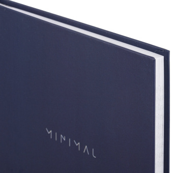 Блокнот А5 134х206 мм, 80 л., твёрдый, клетка, BRAUBERG "Minimal", синий, 116439 за 163 ₽. Блокноты. Доставка по России. Без переплат!