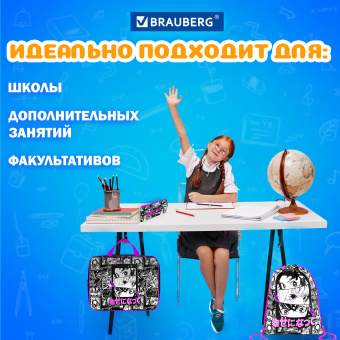 Папка на молнии с ручками А4, мешок для обуви 42х33 см, пенал 20х10 см, "Комиксы", НАБОР BRAUBERG, 272101 за 573 ₽. Наборы школьного сопутствующего текстиля. Доставка по России. Без переплат!