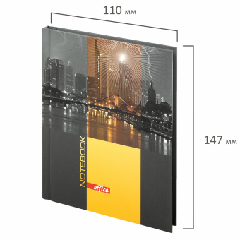 Блокнот МАЛЫЙ ФОРМАТ 110х147 мм, А6, 80 л., твердый, клетка, выборочный лак, BRAUBERG, "Город", 123246 за 105 ₽. Блокноты в книжном переплете. Доставка по России. Без переплат!