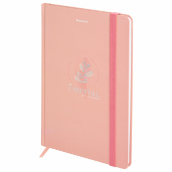 Блокнот с резинкой в клетку 96 л., А5 145х203 мм, твердая обложка с фольгой, BRAUBERG, "Pastel", 116330 за 243 ₽. Блокноты в книжном переплете. Доставка по России. Без переплат!