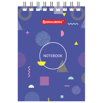 Блокнот МАЛЫЙ ФОРМАТ А7 75х105 мм, 40 л., гребень, картон, клетка, BRAUBERG, "Креатив", 129854 за 14 ₽. Блокноты. Доставка по России. Без переплат!