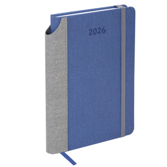 Ежедневник датированный 2026 А5 138x213 мм, BRAUBERG "Mosaic", под кожу, карман для ручки, синий, 117112 за 174 ₽. Ежедневники с покрытием "под кожу и ткань". Доставка по России. Без переплат!
