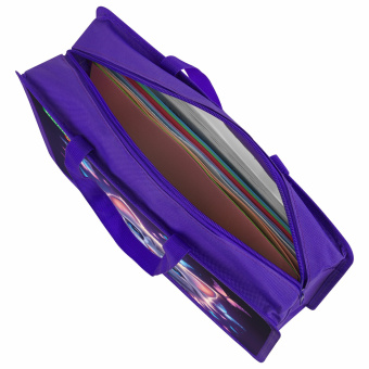 Папка на молнии с ручками BRAUBERG KIDS А4, 1 отделение, пластик, 100 мм, "Любознательный кот", 273376 за 234 ₽. Папки-сумки с ручками. Доставка по России. Без переплат!